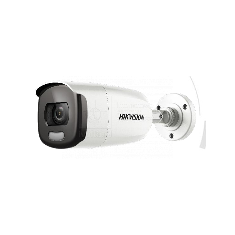 Kamera ColorVu 4w1, typu Bullet, 2Mpix, WDR, z ob. 3.6mm, światło białe 40m, IP67, 12VDC DS-2CE12DFT-F(3.6mm) HIKVISION