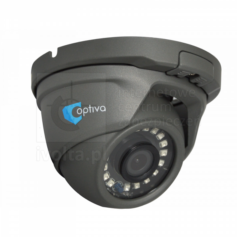 Kamera Multi-HD typu domed, 2Mpix, ob. 2.8mm, IR 15m, szara, IP66 VOHDX944 OPTIVA2B