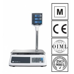 Waga kalkulacyjna CAS PR2N-15CP LCD biała obudowa